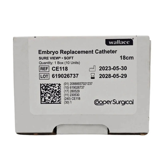 CooperSurgical CE118 Wallace SureView Embryo Replacement Catheter Soft 18cm BX/10 CooperSurgical