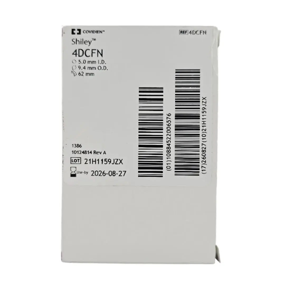 Covidien 4DCFN Shiley Tracheostomy Tube Cuffless w/ Disposable Inner Cannula Fenestrated Covidien