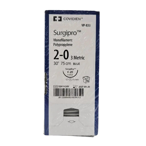 VP-833 Covidien Surgipro 2-0 Blue 1X30