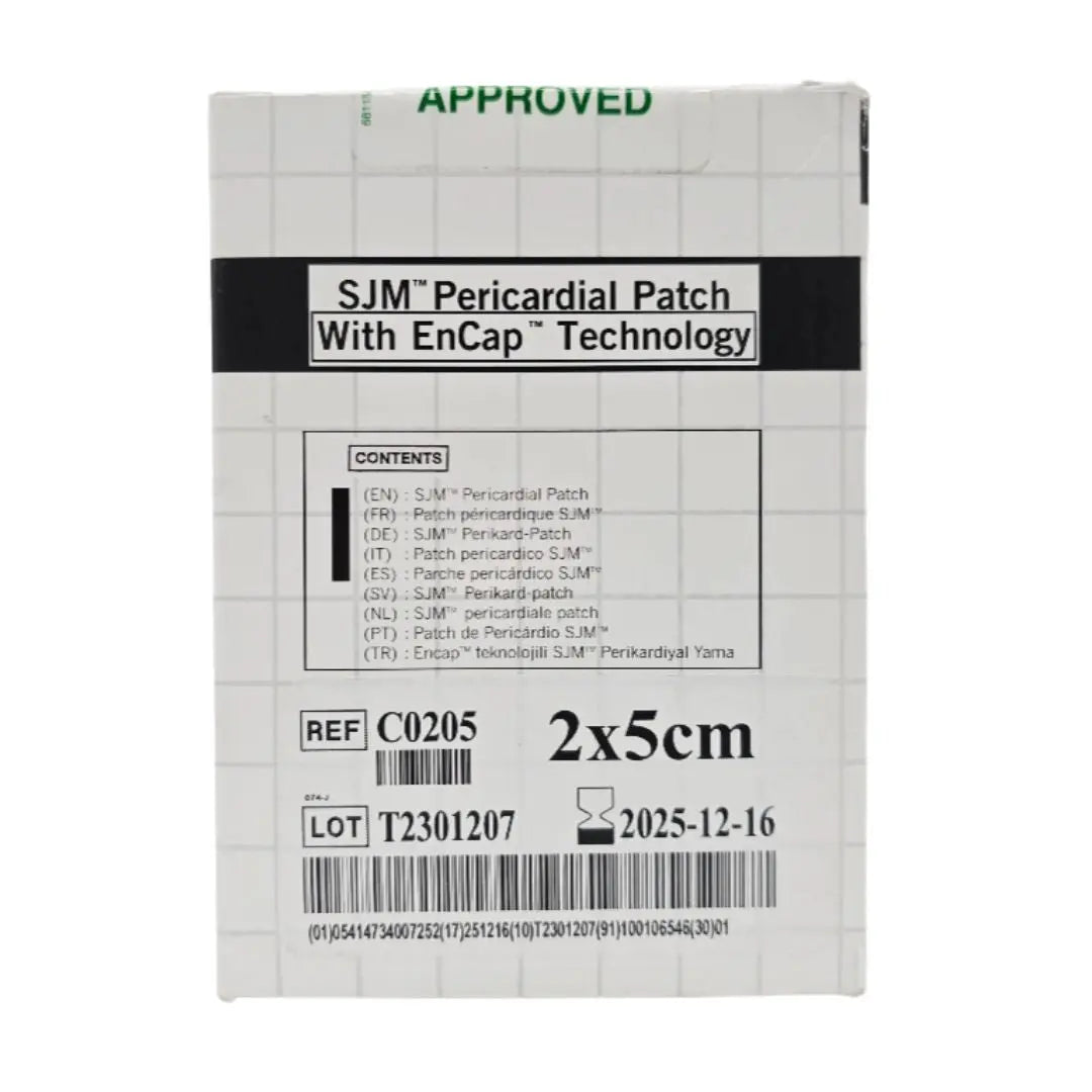 C0205 Abbott SJM Pericardial Patch w/ EnCap Technology 2x5cm 1/EA ...