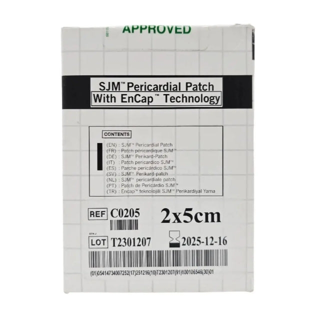 Abbott C0205 SJM Pericardial Patch w/ EnCap Technology 2x5cm 1/EA Abbott