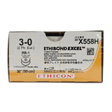 Ethicon X558H 3-0 ETHIBOND EXCEL Green 1X36" RB-1 17mm Taper Point BX/36 Ethicon