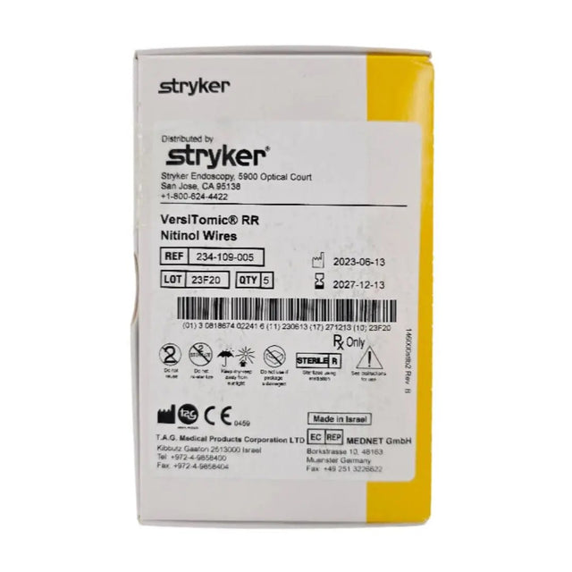 Stryker 234-109-005 VersiTomic RR Nitinol Wires BX/5 Stryker