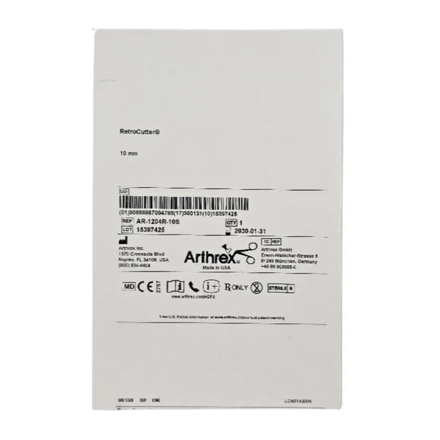 Arthrex AR-1204R-10S RetroCutter Reamer 10mm 1/EA Arthrex