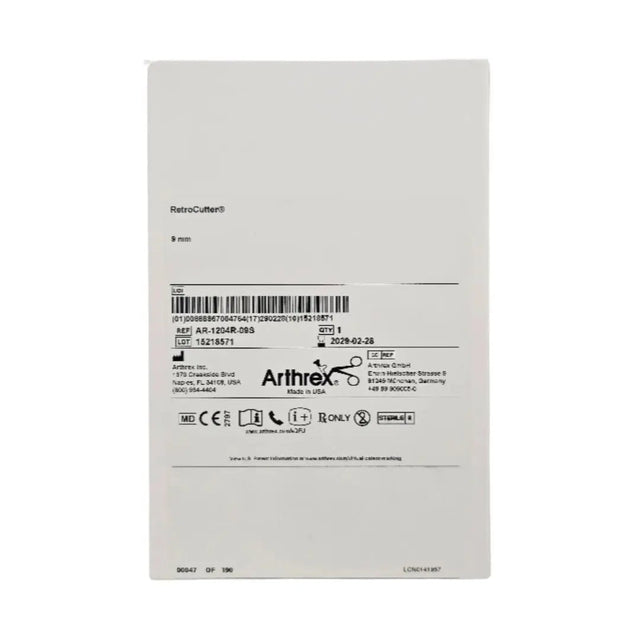 Arthrex AR-1204R-09S RetroCutter Reamer 9mm 1/EA Arthrex
