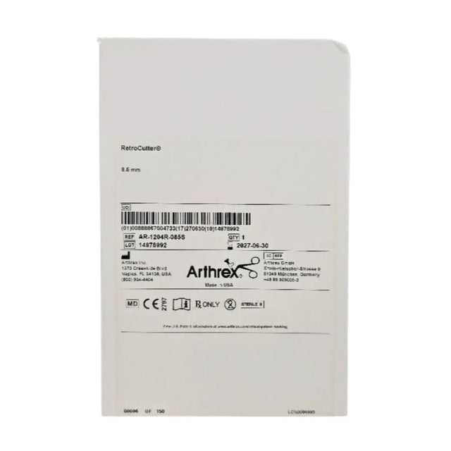 Arthrex AR-1204R-085S RetroCutter Reamer 8.5mm 1/EA Arthrex