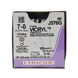 Ethicon J576G Coated VICRYL 7-0 Violet 1X18" TG160-8 5.5mm BX/12 Ethicon