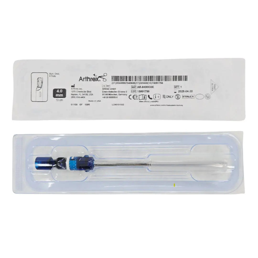 Arthrex AR-8400OBE CoolCut 8-Fluted Oval Burr 5.0mm x 13cm 1/EA Arthrex