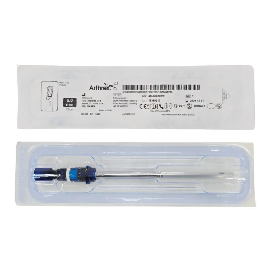 Arthrex AR-8500OBE CoolCut 8-Flute Oval Burr 5.0mm x 13cm 1/EA Arthrex