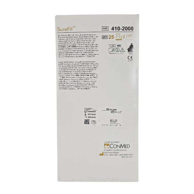 ConMed 410-2000 SureFit Dual Dispersive Electrode for Patients >4.4 lbs BX/25 ConMed
