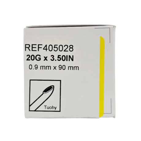BD 405028 Tuohy Epidural Needle 20G x 3.5" BX/10 BD