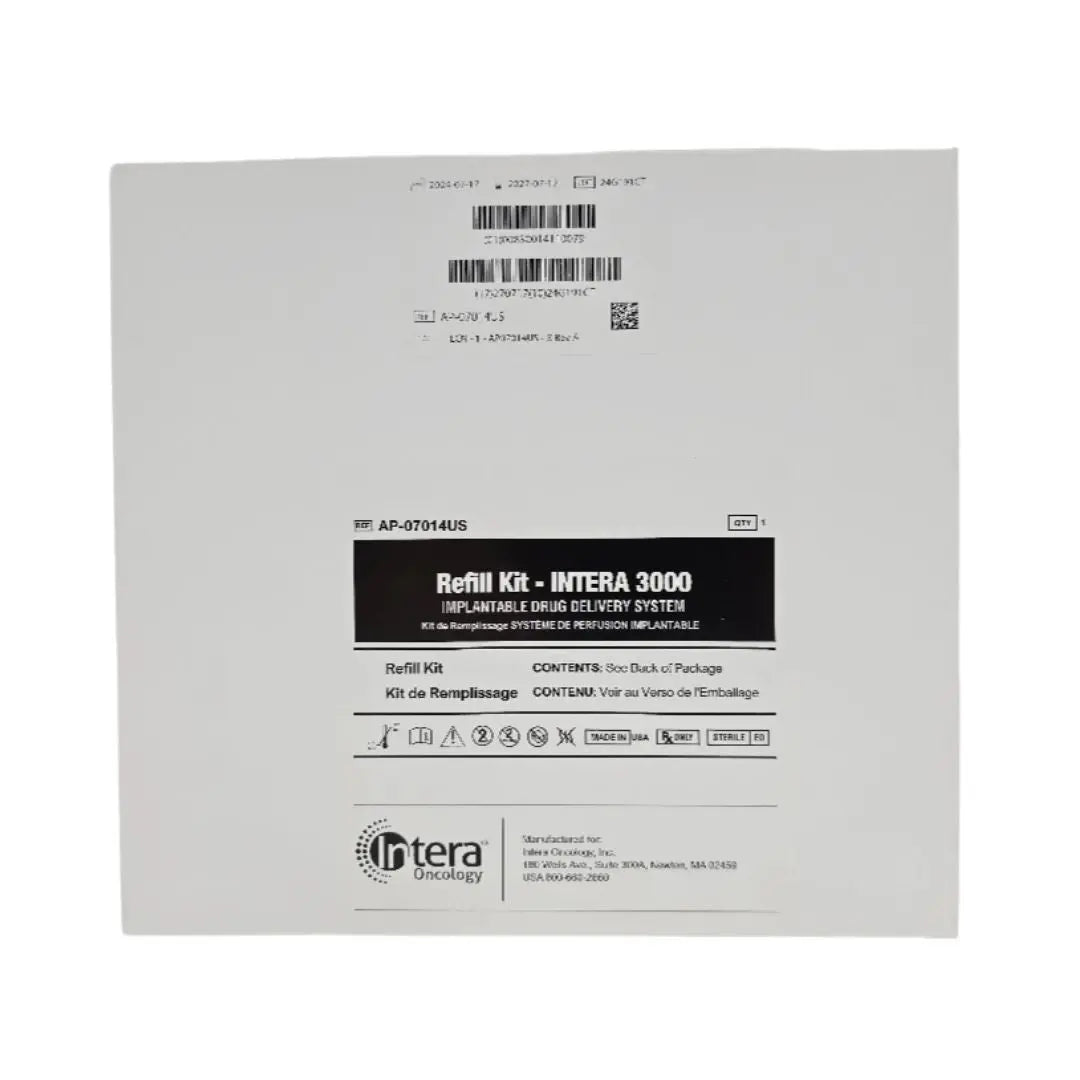 Intera Oncology AP-07014US Refill Kit INTERA 3000 Implantable Drug Delivery System 1/EA Intera Oncology