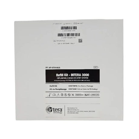 Intera Oncology AP-07014US Refill Kit INTERA 3000 Implantable Drug Delivery System 1/EA Intera Oncology