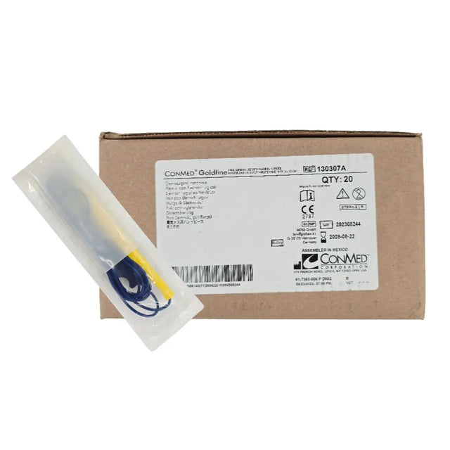 ConMed 130307A Goldline Electrosurgical Handpiece w/ Blade Electrode, Rocker Switch & Safety Holster 10' Cable CS/20 ConMed