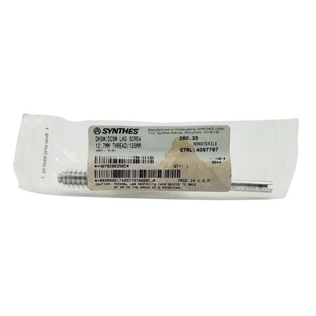Synthes 280.350 DHS/DCS Lag Screw 12.7mm Thread 135mm Orthopedic Surgical Synthes