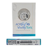 Alcon DAT315.105 AcrySof IQ Vivity Toric UV Absorbing Extended Vision IOL +10.5 D Size D 1/EA Alcon