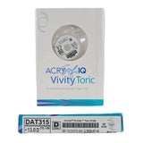 Alcon DAT315.130 AcrySof IQ Vivity Toric UV Absorbing Extended Vision IOL +13.0 D Size D 1/EA Alcon