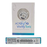Alcon DAT515.255 AcrySof IQ Vivity Toric UV Absorbing Extended Vision IOL +25.5 D Size C 1/EA Alcon