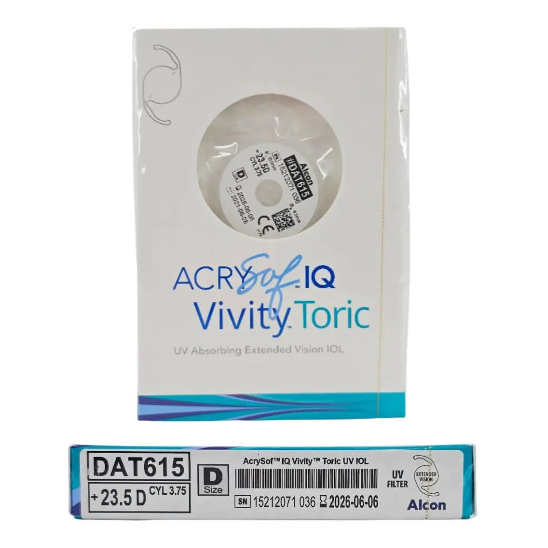 Alcon DAT615.235 AcrySof IQ Vivity Toric UV Absorbing Extended Vision IOL +23.5 D Size D 1/EA Alcon