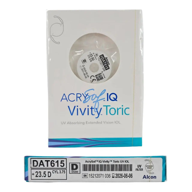 Alcon DAT615.235 AcrySof IQ Vivity Toric UV Absorbing Extended Vision IOL +23.5 D Size D 1/EA Alcon