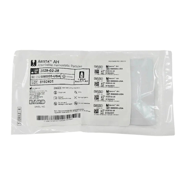 Bard SM0005-USA Arista AH Absorbable Hemostatic Particles 1g 1/EA Bard
