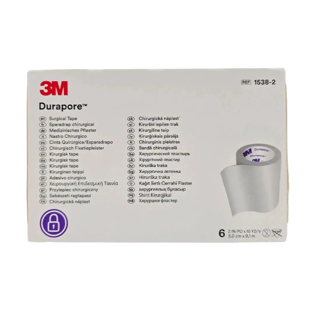 3M 1538-2 Durapore Surgical Tape 2 inch x 10 yard BX/6 3M