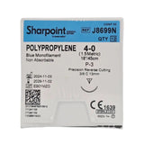 Corza Medical J8699N Sharpoint POLYPROPYLENE 4-0 Blue 1X18" P-3 13mm Precision Reverse Cutting BX/12 Corza Medical