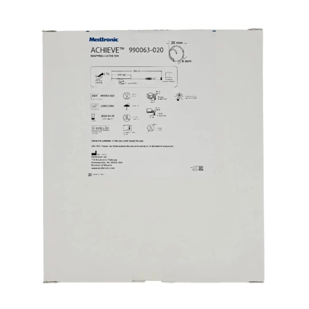 Medtronic 990063-020 ACHIEVE Mapping Catheter 20mm Loop 6mm x 165cm 1/EA Medtronic