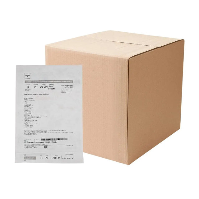 Medline STCVC01US VANTEX 7FR 3L 20cm CVC Stock + Bundle-US Central Venous Catheter Antimicrobial w/ OLIGON Technology CS/5 Medline