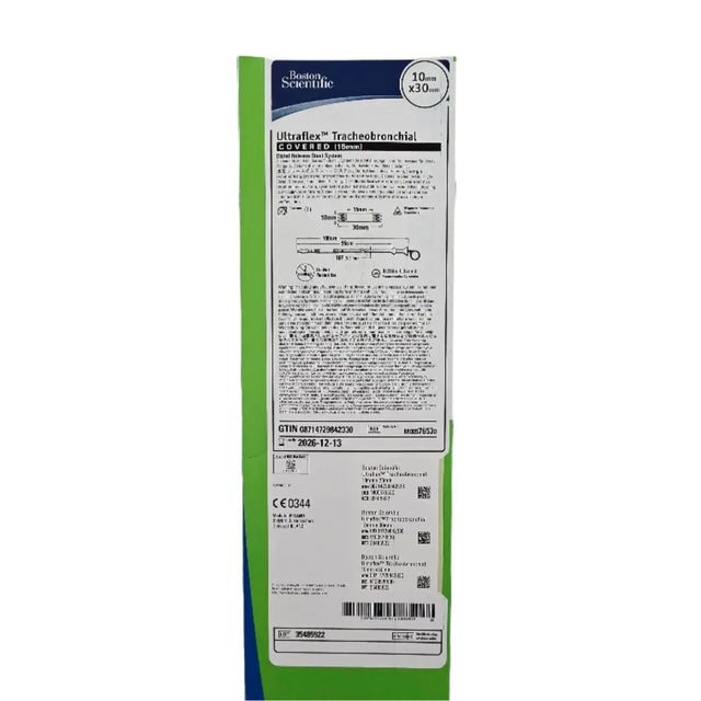Boston Scientific M00576530 Ultraflex Tracheobronchial Distal Release Stent System 10mm x 30mm Covered 15mm 1/EA Boston Scientific