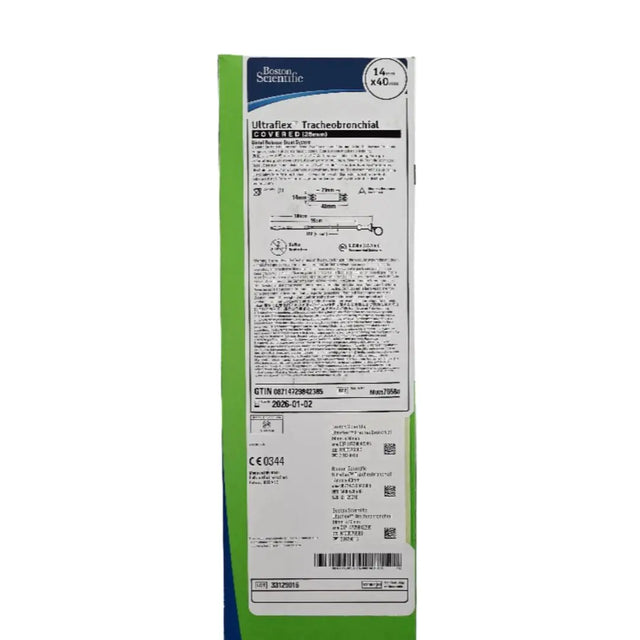 Boston Scientific M00576580 Ultraflex Tracheobronchial Distal Release Stent System 14mm x 40mm Covered 25mm 1/EA Boston Scientific