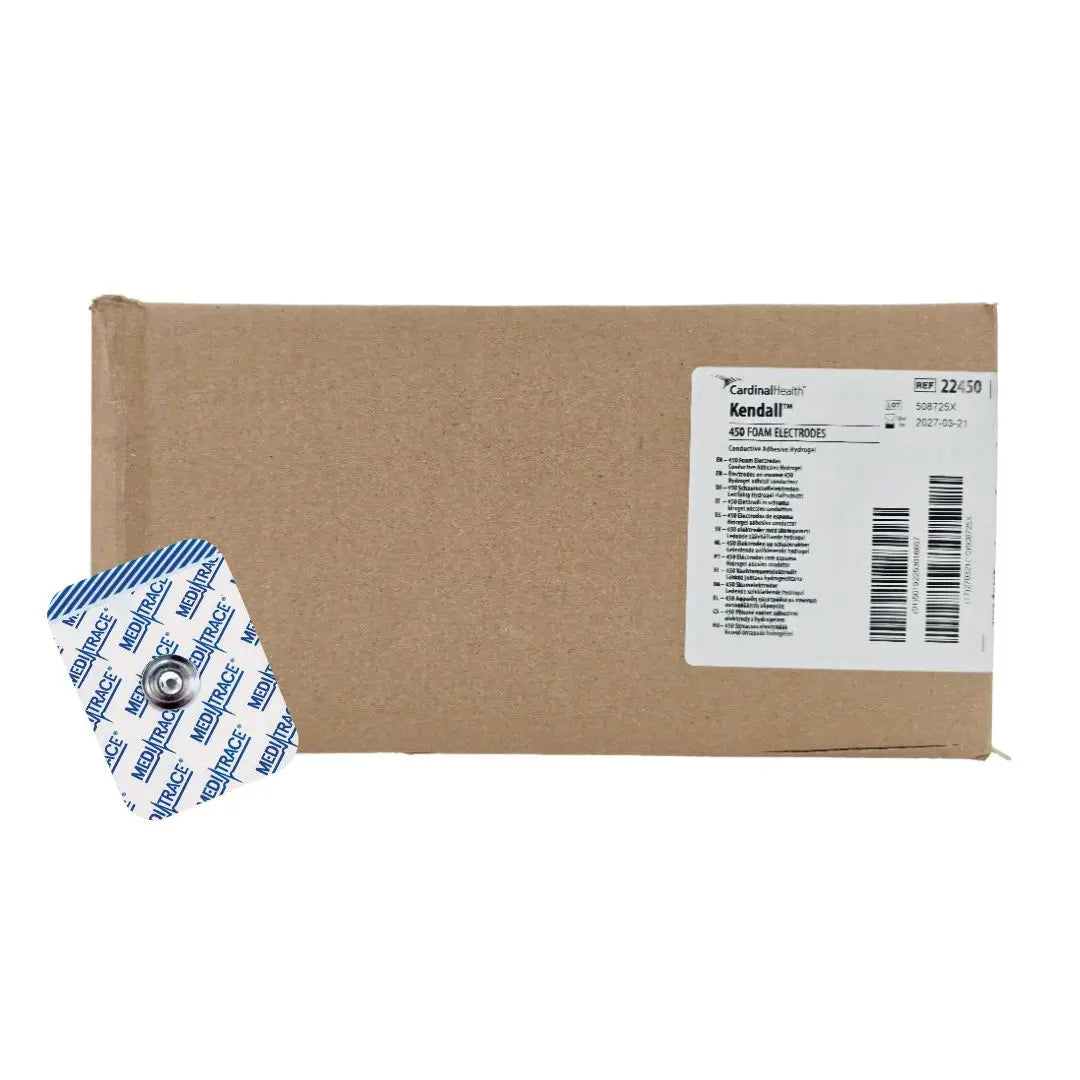 Cardinal Health 22450 Kendall 450 Foam Electrodes Conductive Adhesive Hydrogel CS/1000 Cardinal Health