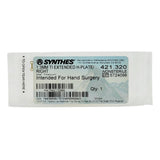 Synthes 421.320 1.3mm titanium extended H-plate right orthopedic hardware