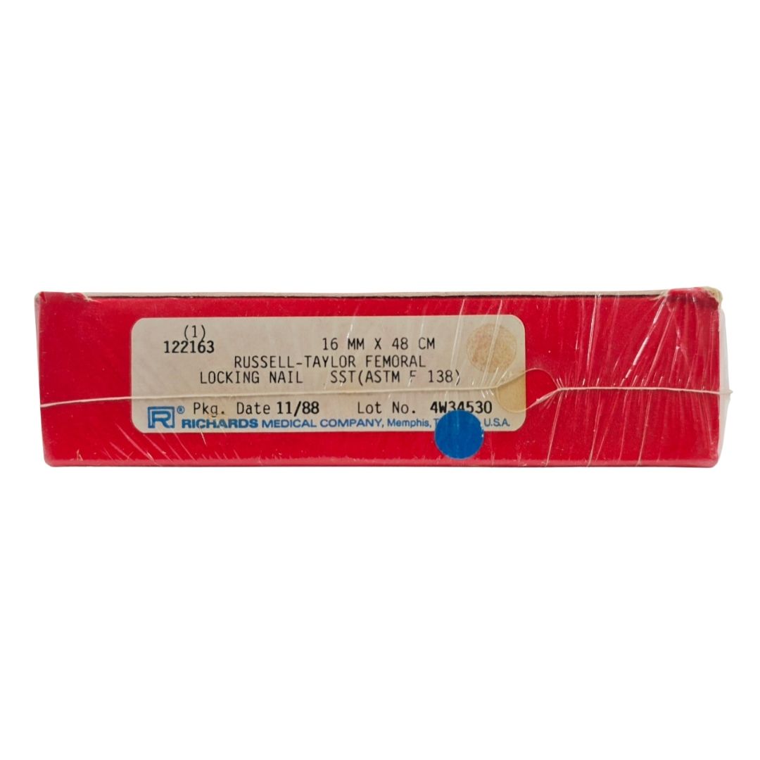 Smith & Nephew Richards 122163 Russell-Taylor Femoral Locking Nail 16mm x 48cm BX/1