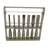 Zimmer 8-Piece Curved/Straight Gouge Set w/ Instrument Case Orthopedic