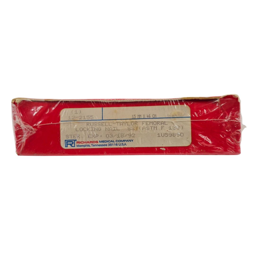 Smith & Nephew Richards 122155 Russell-Taylor Femoral Locking Nail 15mm x 46cm BX/1