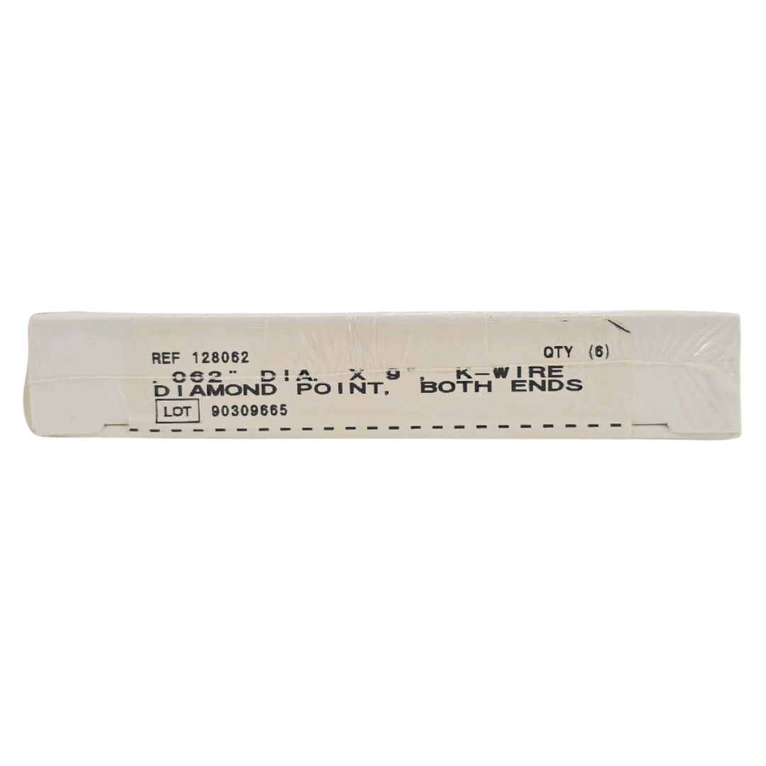 Smith & Nephew Richards 128062 Kirschner K-Wire Diamond Point Both Ends .062" x 9" BX/6