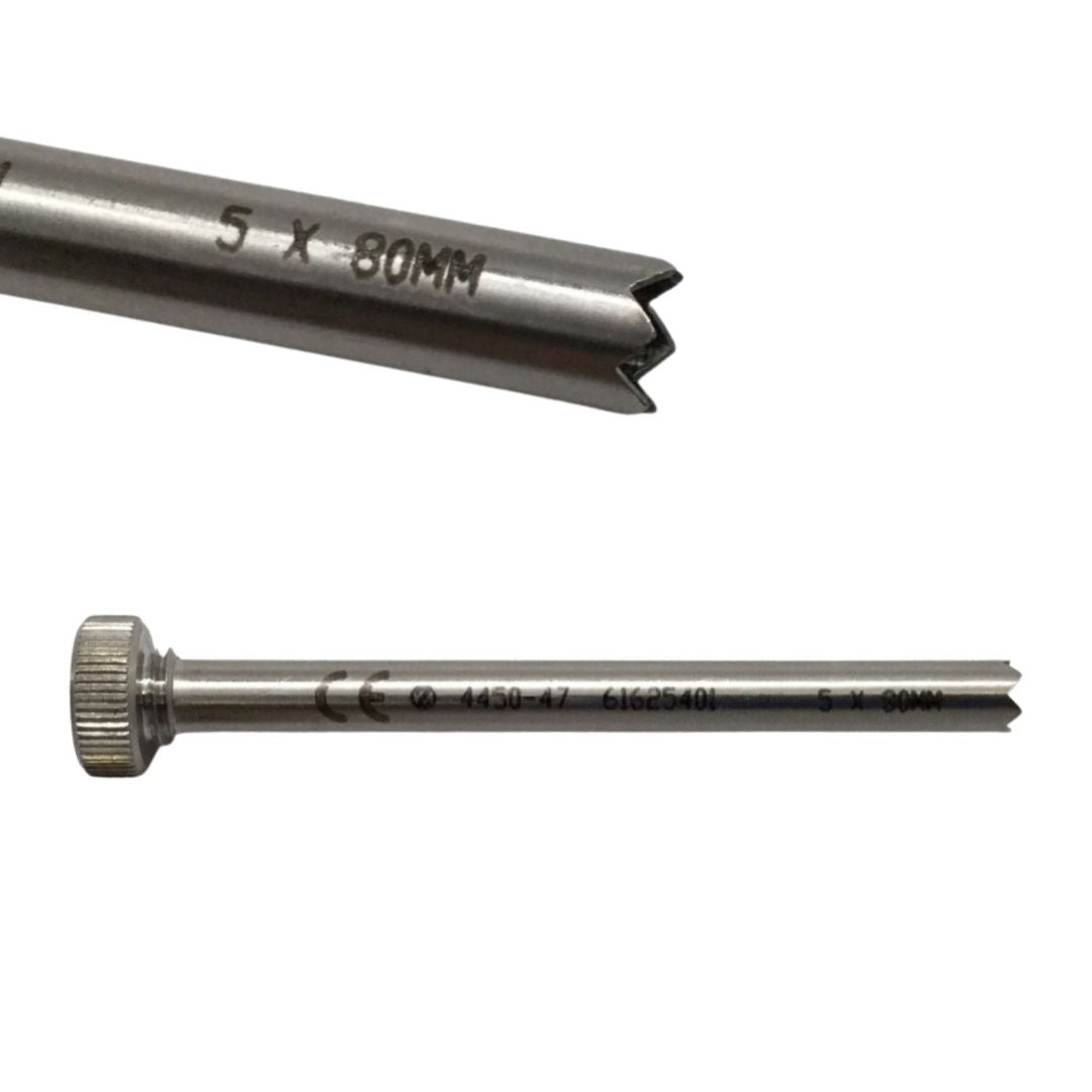 Zimmer 4450-47 5 x 80mm Drill Sleeve Orthopedic 3-1/4"