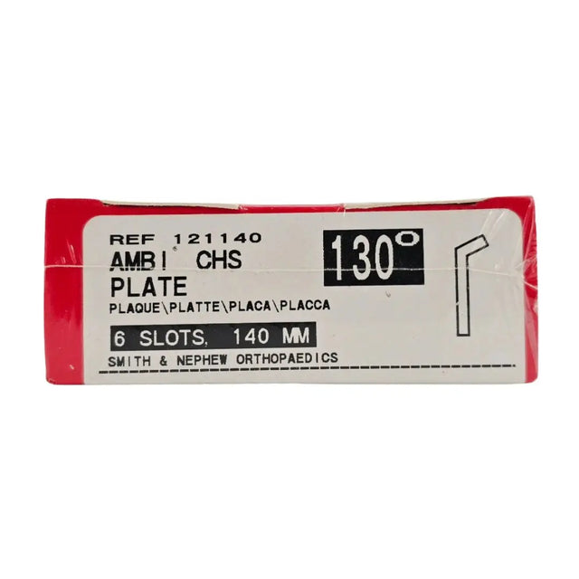 Smith & Nephew Richards 121140 Ambi CHS Compression Hip Screw Plate 130° 6 Slots 140mm BX/1 Smith & Nephew Richards