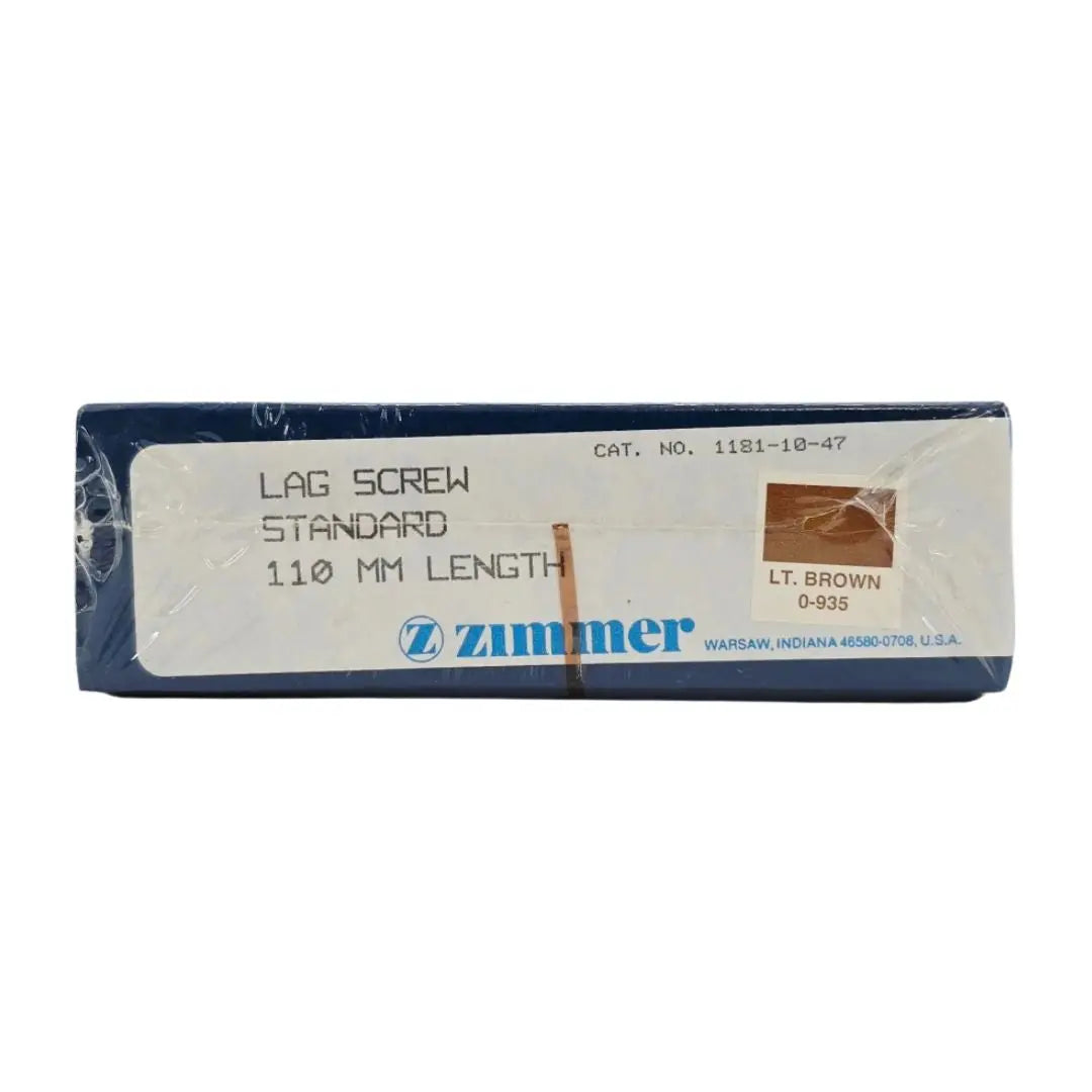 Zimmer Biomet 1181-10-47 Free-Lock Femoral Fixation System Compression Lag Screw Standard 13mm 110mm Length BX/1 Zimmer Biomet