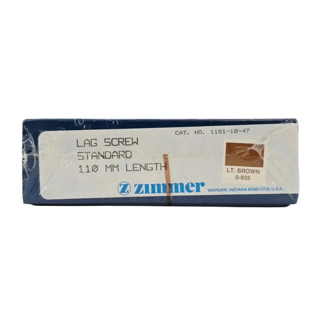 Zimmer Biomet 1181-10-47 Free-Lock Femoral Fixation System Compression Lag Screw Standard 13mm 110mm Length BX/1 Zimmer Biomet