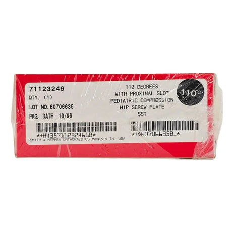 Smith & Nephew Richards 71123246 Pediatric Compression Hip Screw Plate w/ Proximal Slot 110° BX/1 Smith & Nephew Richards