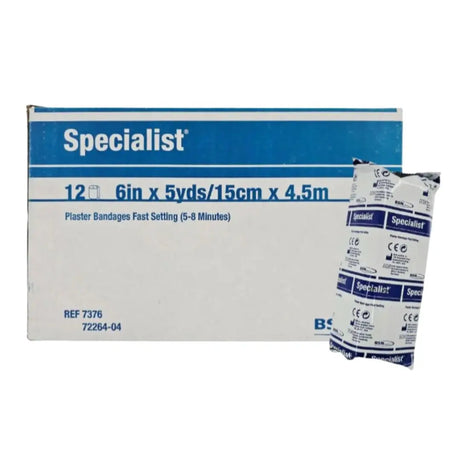 BSN Medical 7376 Specialist Plaster Bandages Fast Setting 6in x 5yds BX/12 BSN Medical