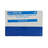 Medtronic 1056108 Moretz Tytan Pediatric Ventilation Tube w/ Tab, Titanium 0.76mm I.D. 5/BX Medtronic