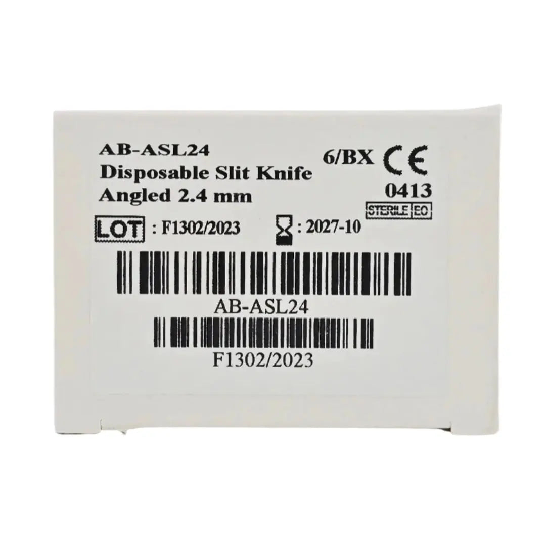Accutome AB-ASL24 AccuSharp Ophthalmic Disposable Angled Slit Knife 45° 2.4mm 6/BX Accutome