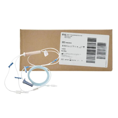 BD 10062818 Alaris Pump Infusion Blood Set 180 Micron 2 Blunt Spikes 10/BX BD