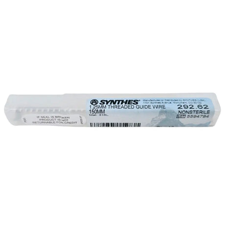 Synthes 292.62 1.25mm Threaded Guide Wire 150mm Pack of 10 Synthes