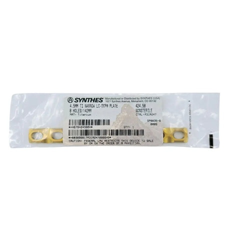 Synthes 424.58 4.5mm Ti Narrow LC-DCP Plate 8 Holes 142mm Synthes