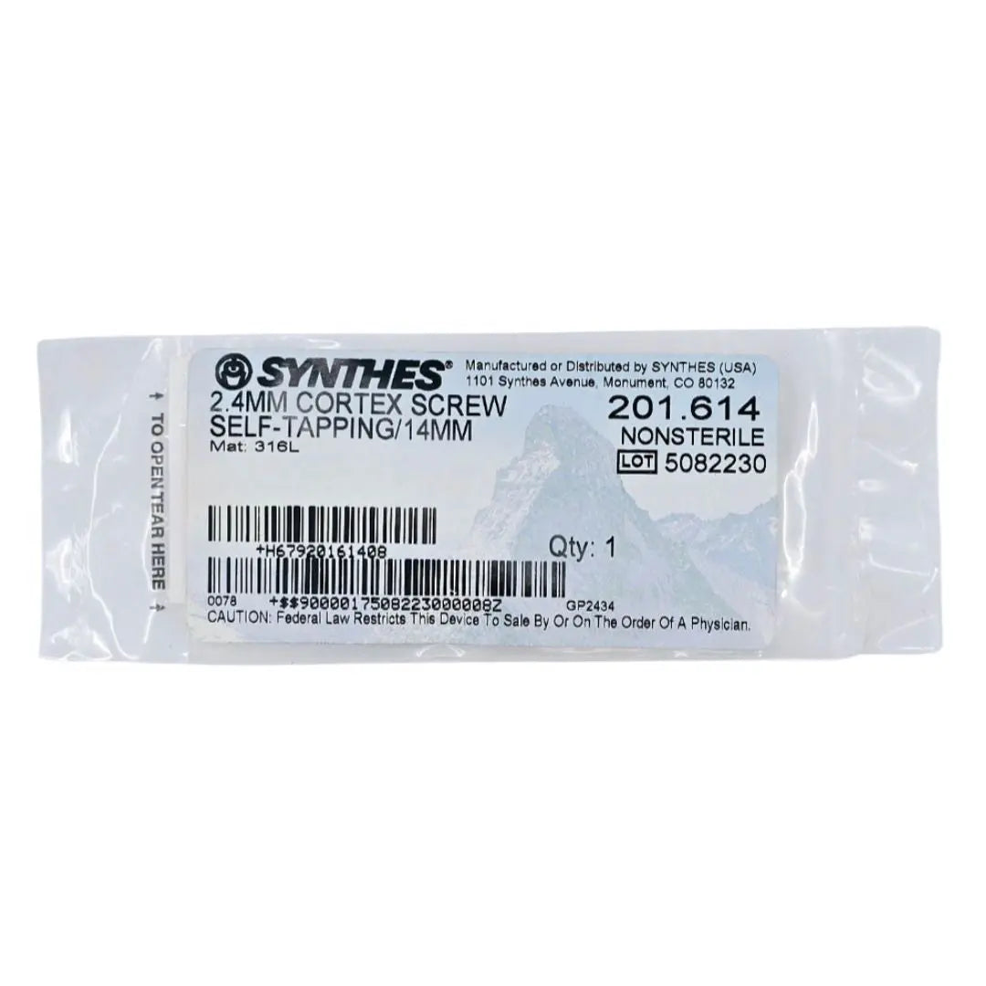 Synthes 201.614 2.4mm Cortex Screw Self-Tapping/14mm Synthes