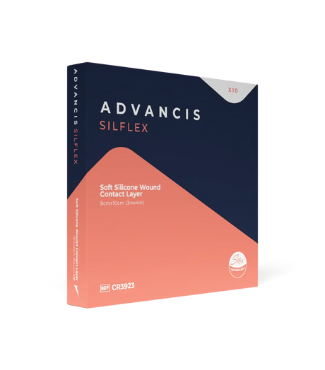 Advancis Silflex Soft Silicone Wound Contact Layer Non-Adherent Mesh 10 Box Advancis Medical